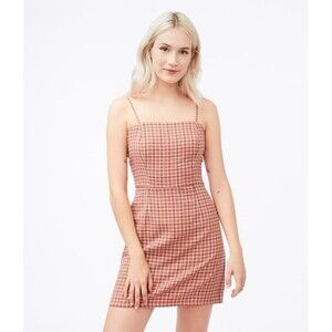 Aeropostale Plaid Square-Neck Mini Dress M